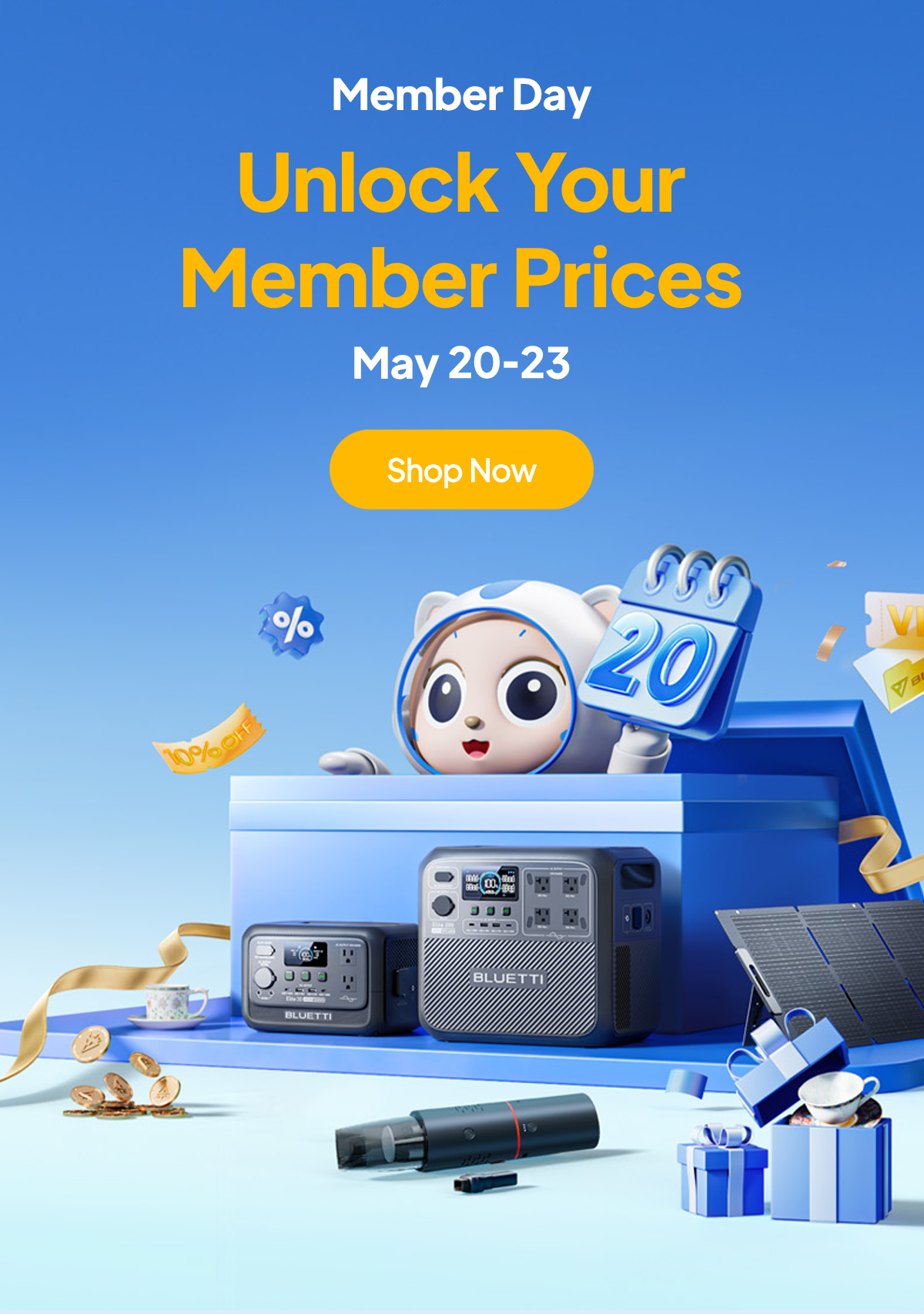 BLUETTI Members Day – Top Deals on Solar Panels, Battery Packs & Chargers