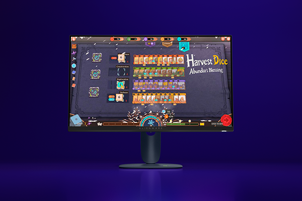 This is a 27 inch Alienware AW2725DM monitor with black color.