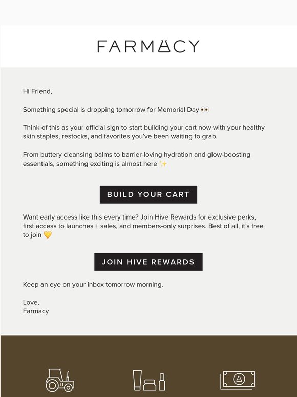 You’ll want to open tomorrow’s email 👀