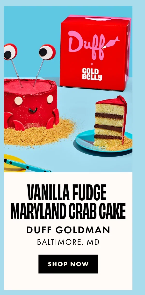 Duff Goldman Vanilla Fudge Crab Cake