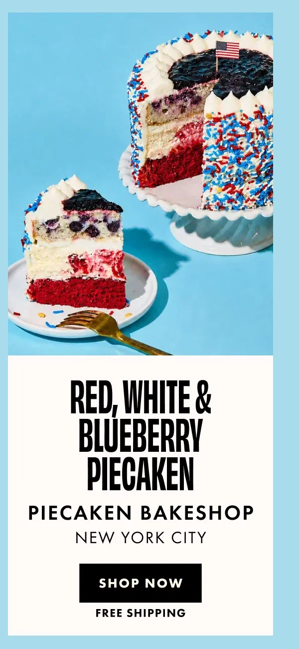 Red, White & Blueberry PieCaken