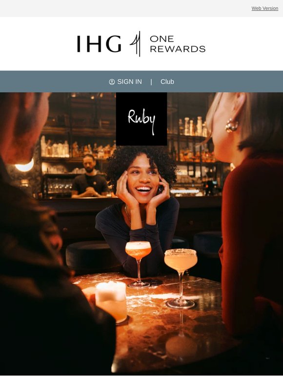 Hello sunshine ✨ Ruby Hotels is now part of IHG One Rewards