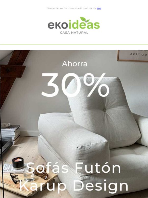 Aprovecha los descuentos del 30% en los sofás futón convertibles de Karup Design!!