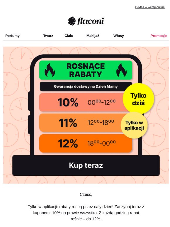 Rosnące rabaty: do 12% tylko w aplikacji