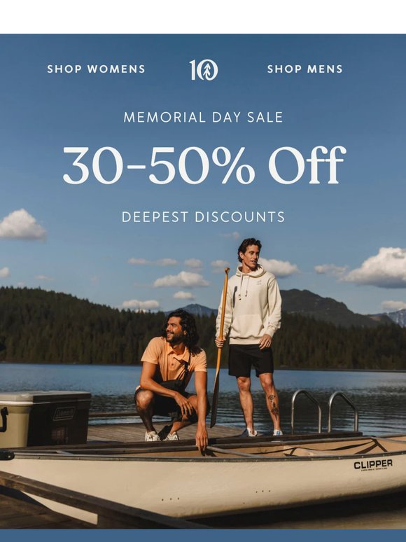 Deepest Discounts: 30-50% Off