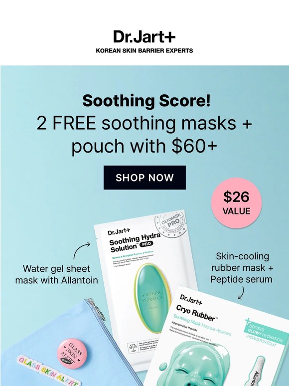 Score! 2 FREE soothing masks for summer