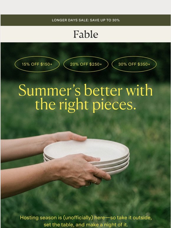 Your Summer Table Won’t Set Itself 🌞