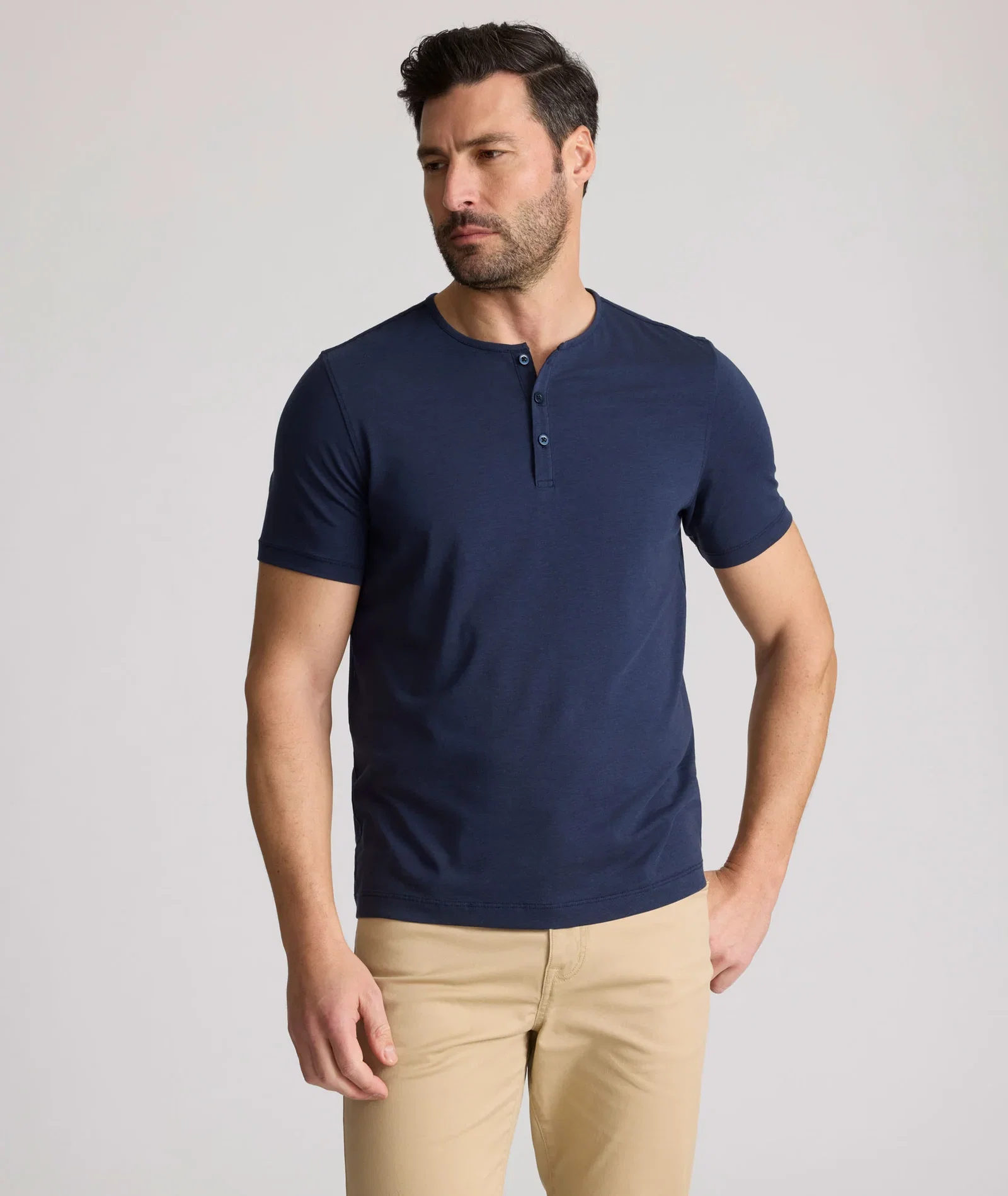 Image of EcoSoft™ Short-Sleeve Henley