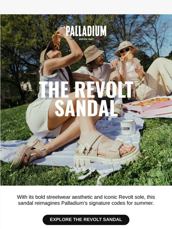 Discover the Revolt Sandal for a bold summer look!