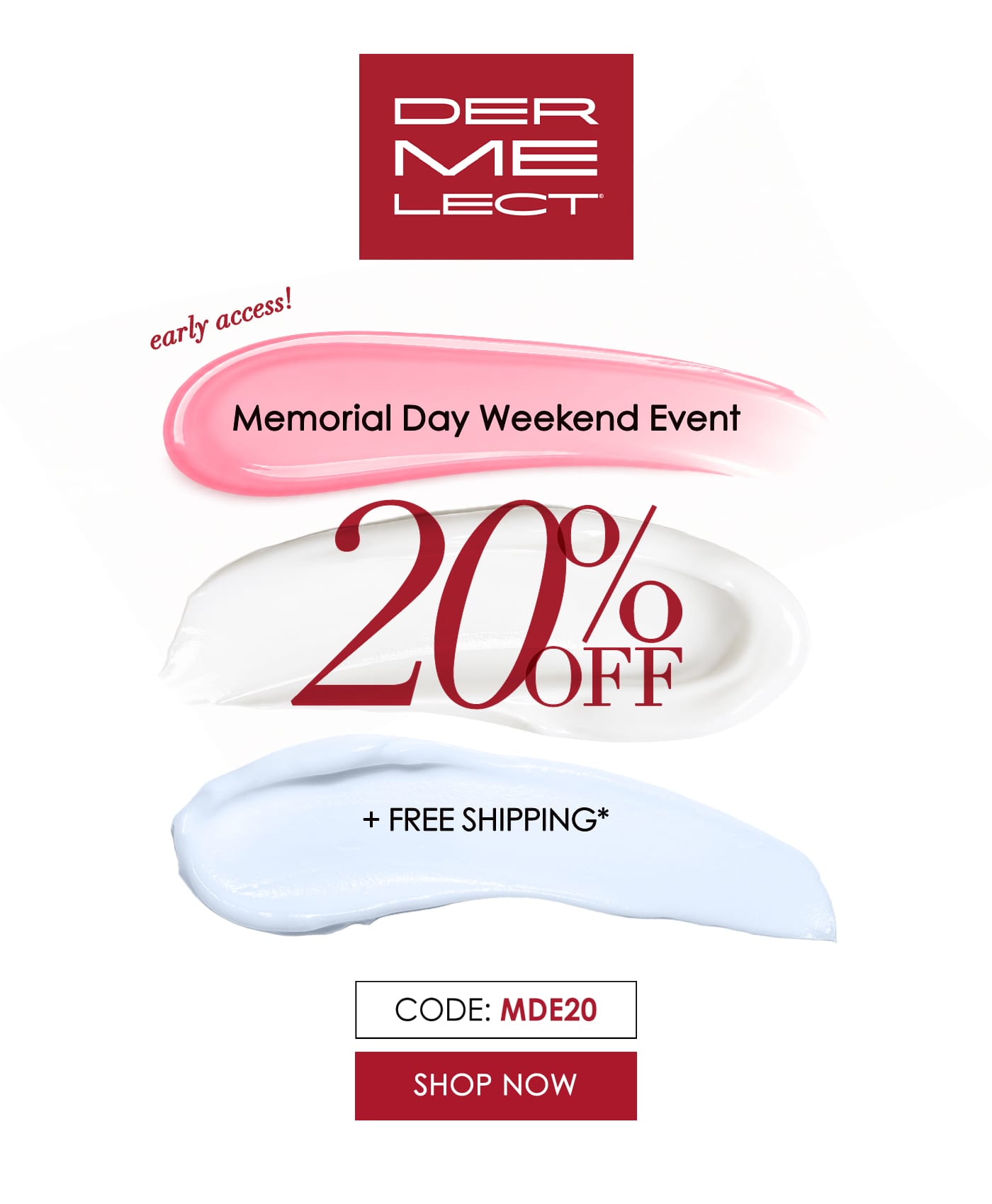 Memorial Day Weekend Event - 20% OFF
