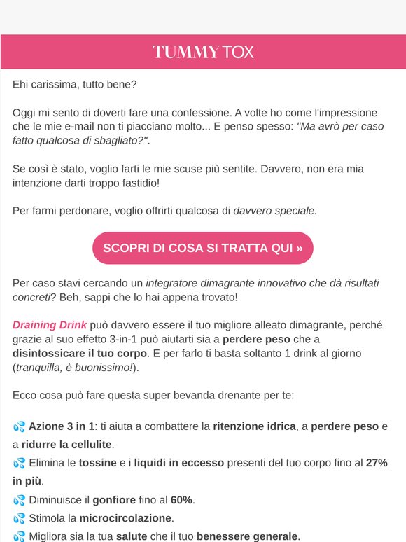 Voglio farti una confessione...
