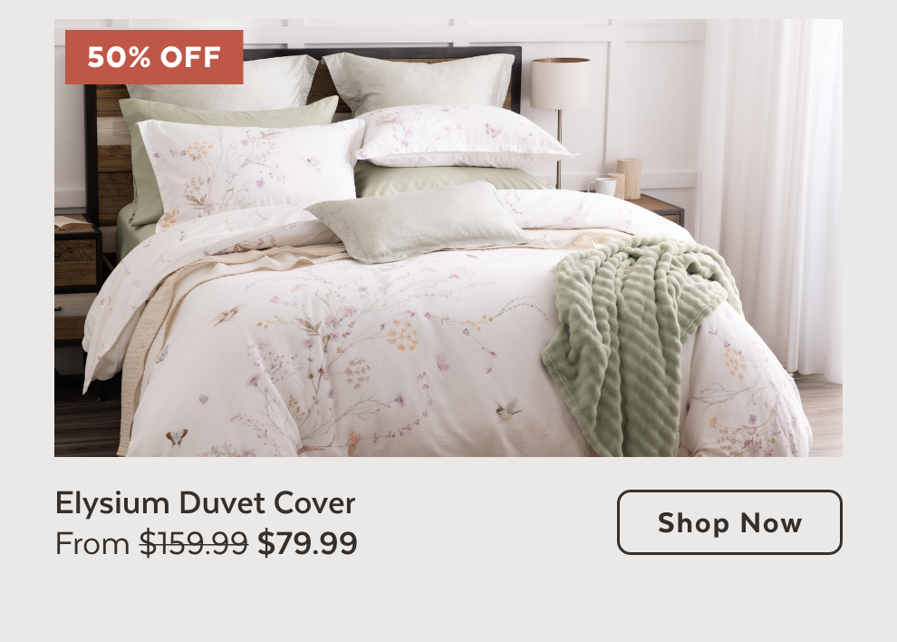 Elysium Duvet Cover 50% OFF!