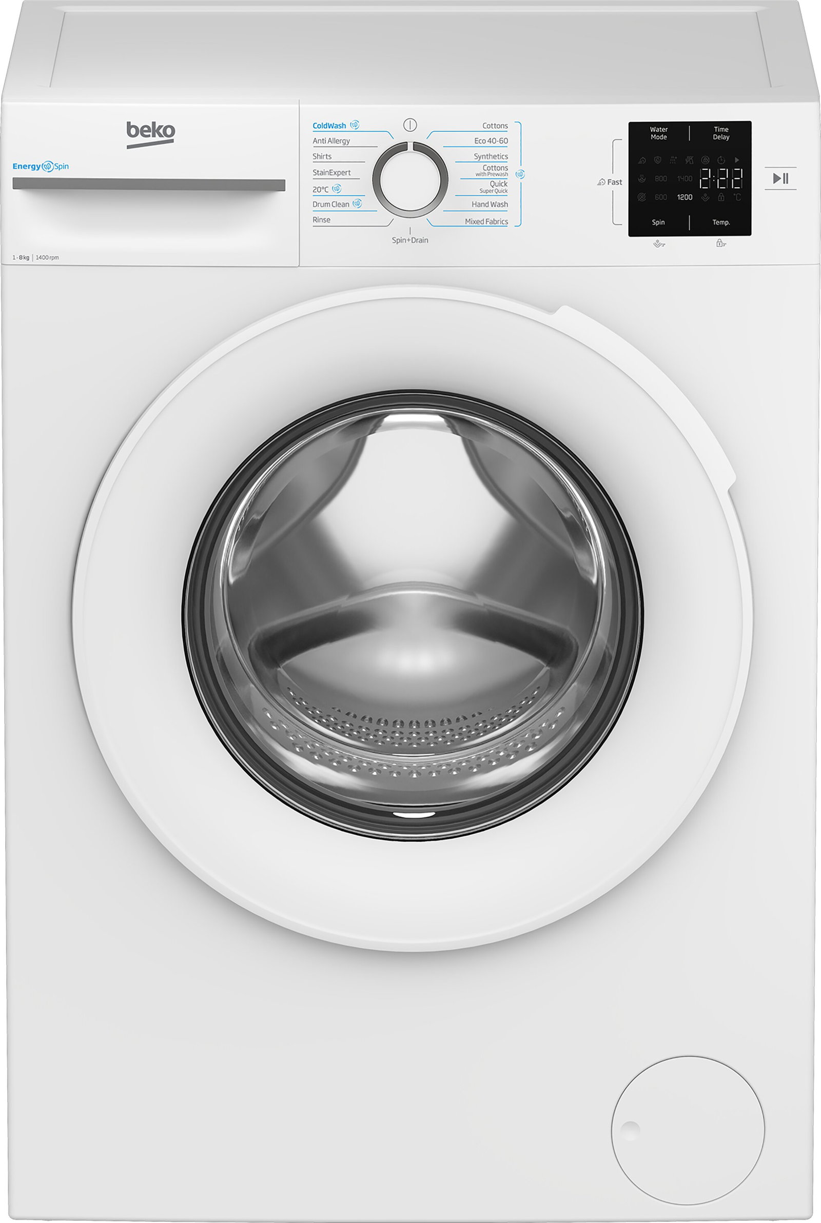 Image of Beko Bm3wt3841w - Wasmachine - 8 Kg - 1400 Tpm - Stoomfunctie - Energieklasse A | Nieuw (outlet)