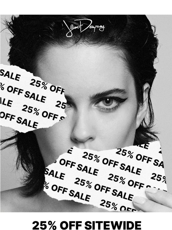 25% off sitewide starts now