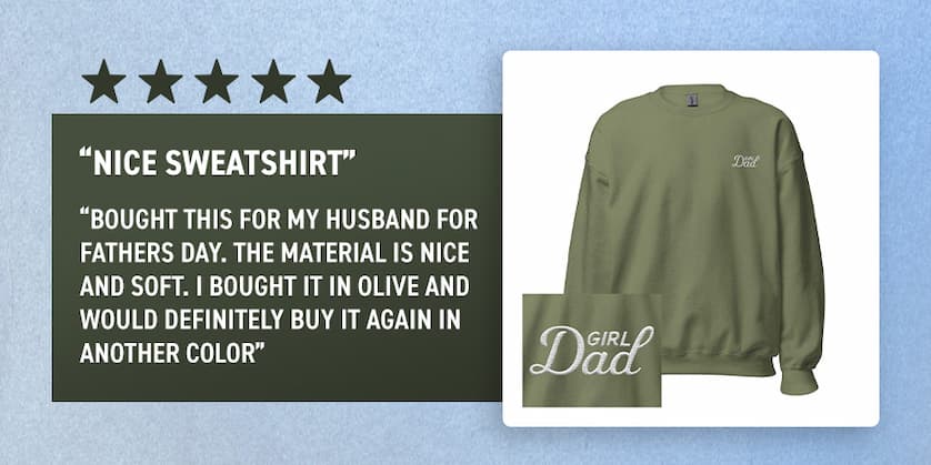 Girl Dad Embroidered Crewneck
