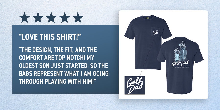 Golf Dad Bags Pocket Tee