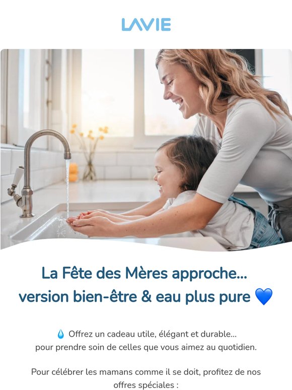 Jusqu’à -30% pour la Fête des Mères 💙