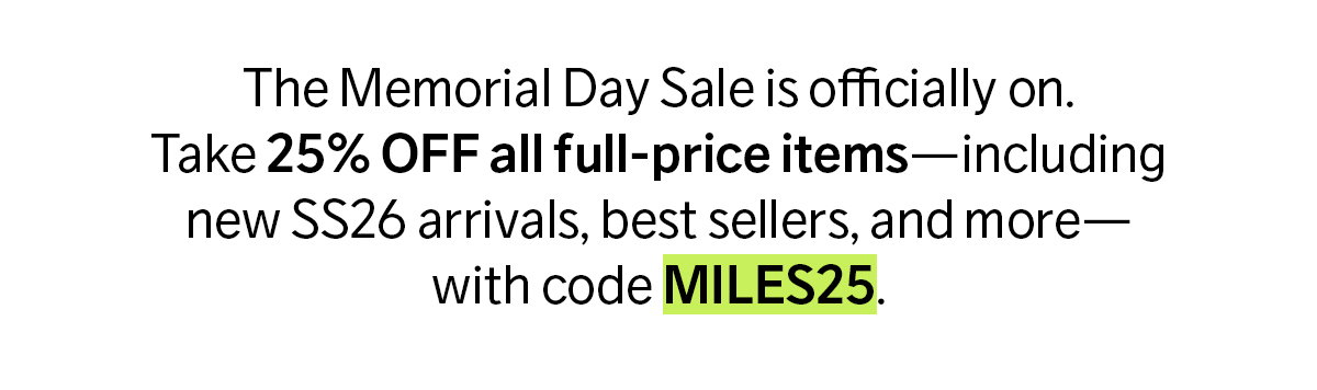 Memorial Day Sale