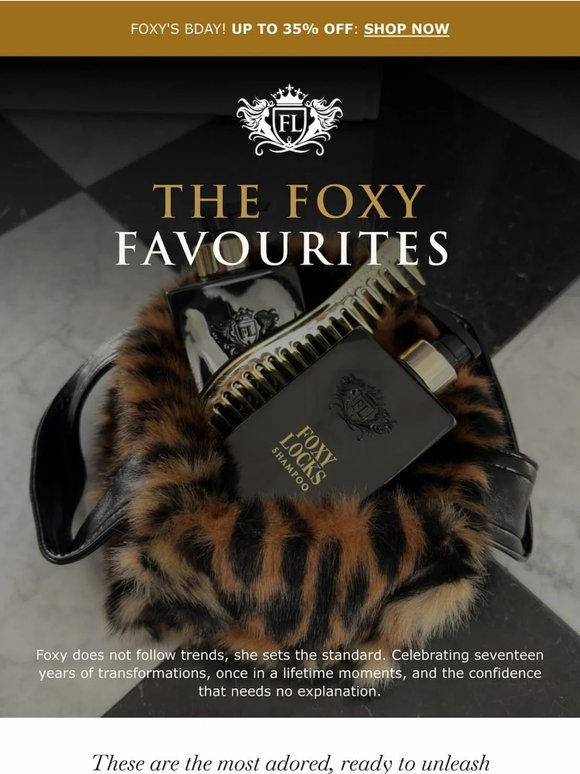 Foxy's Bestsellers.