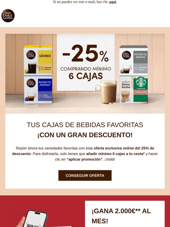 ¡Última llamada! AHORRA un 25% en cápsulas ⌛