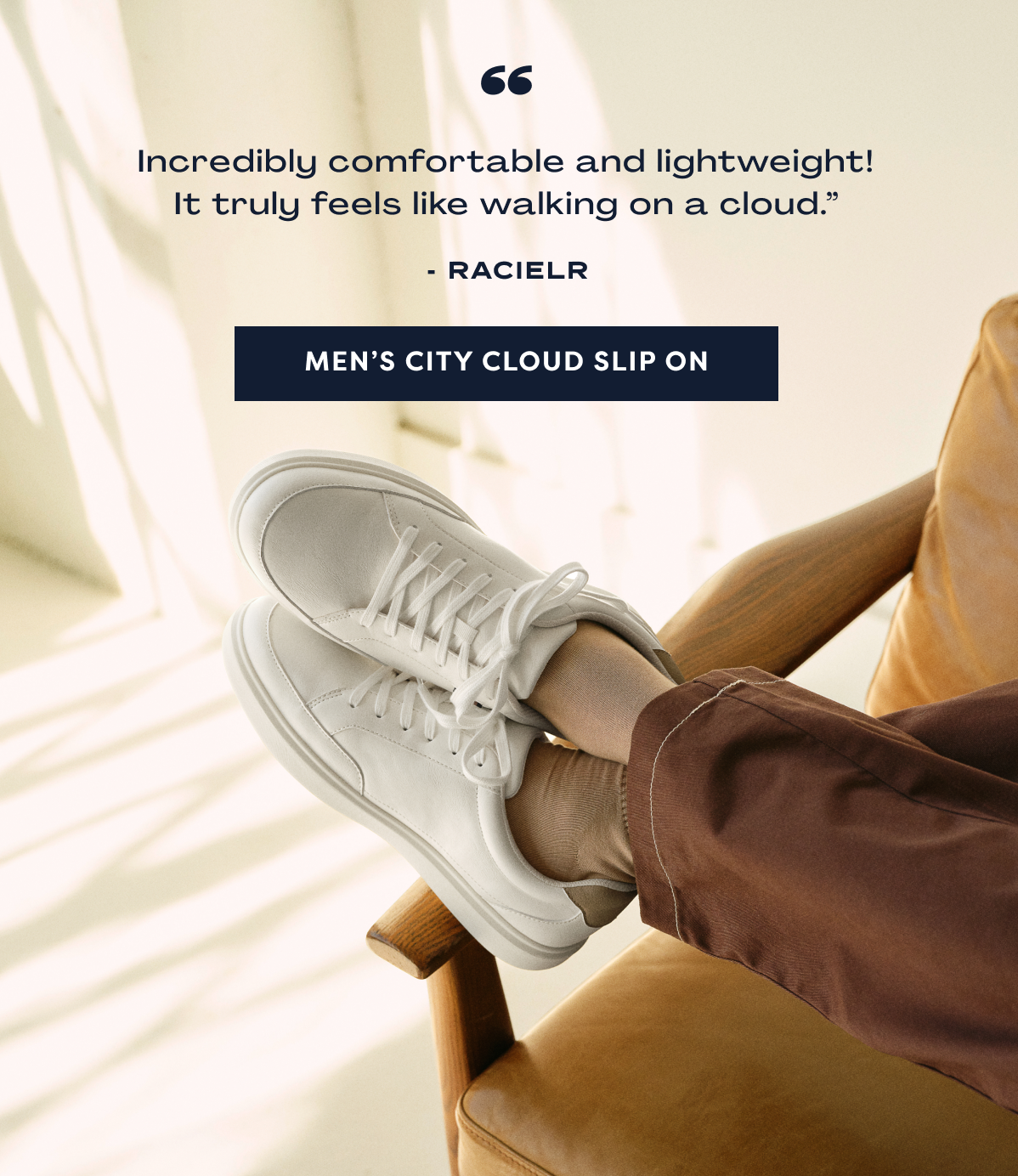 “Incredibly Comfortable And Lightweight! It Truly Feels Like Walking On A Cloud.” - Racielr | Men’s City Cloud Slip On