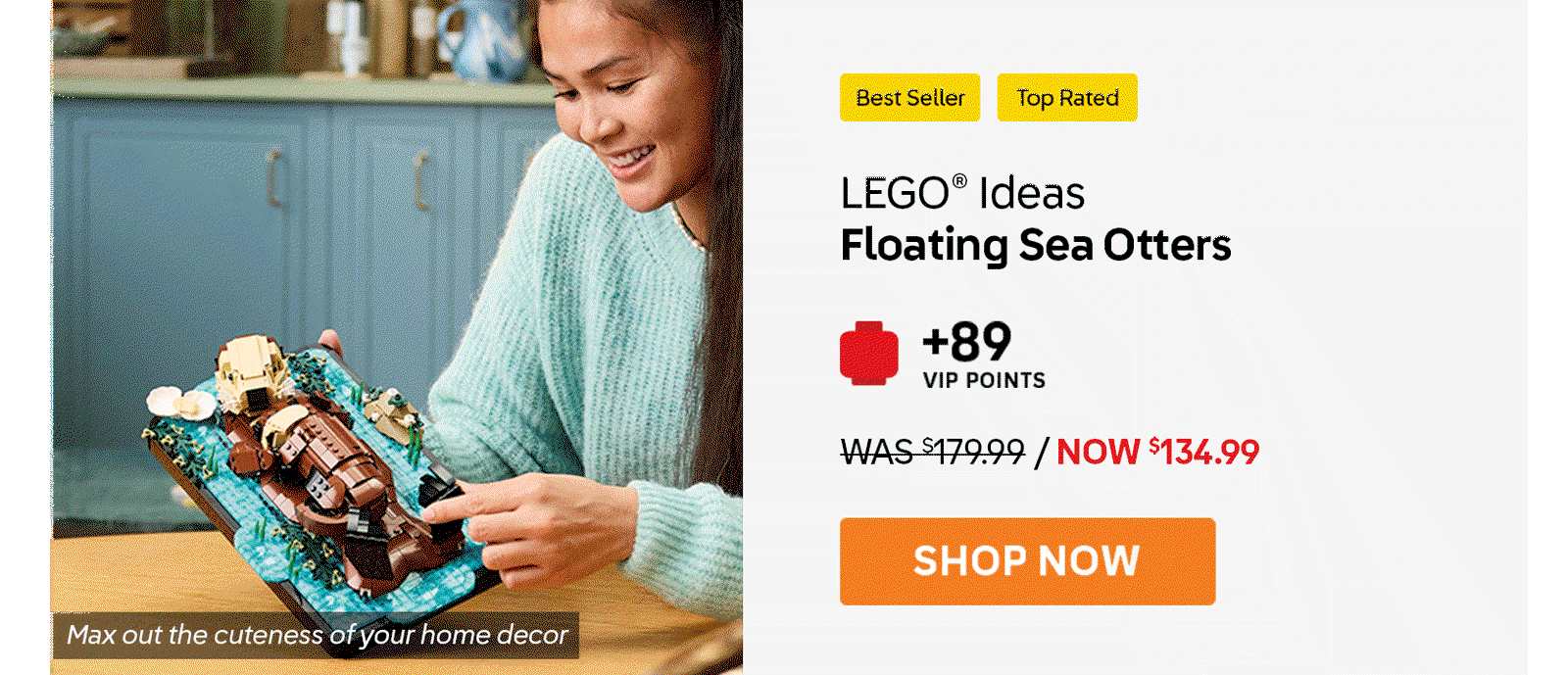 LEGO® Ideas Floating Sea Otters