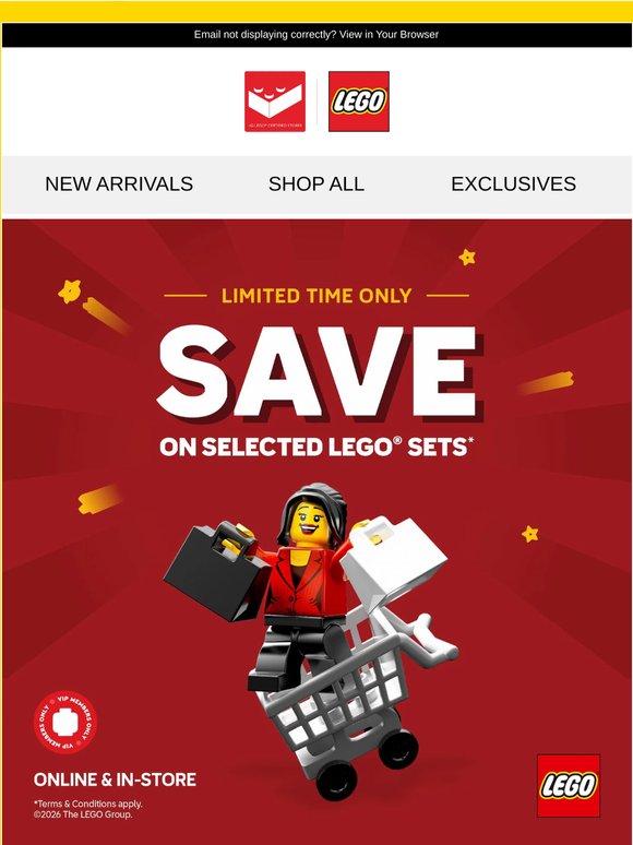 💰 SAVE ON SELECTED LEGO® SETS 💰