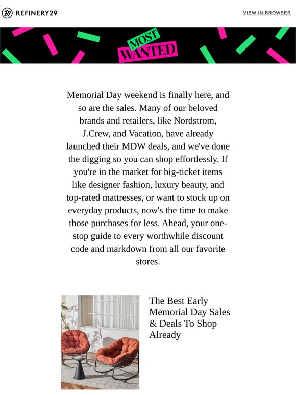 Your MDW sales cheat sheet—early deals to shop now