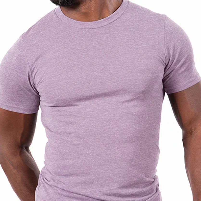 Image of "ARCHER": Lavender Purple Marled Tri Blend T-Shirt