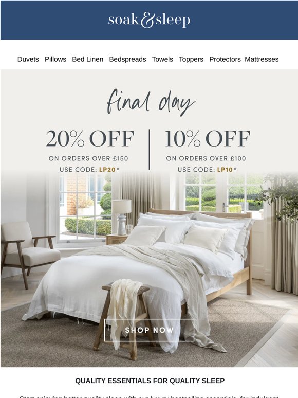 Final Day To Save 20%