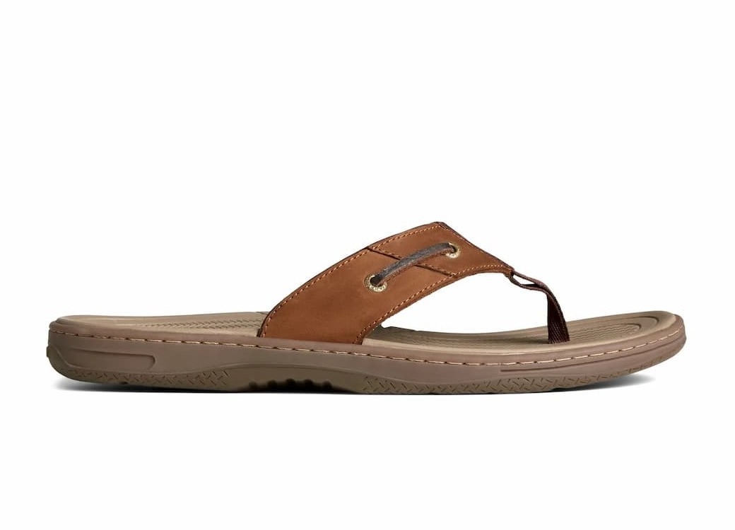 Baitfish Leather Flip Flop