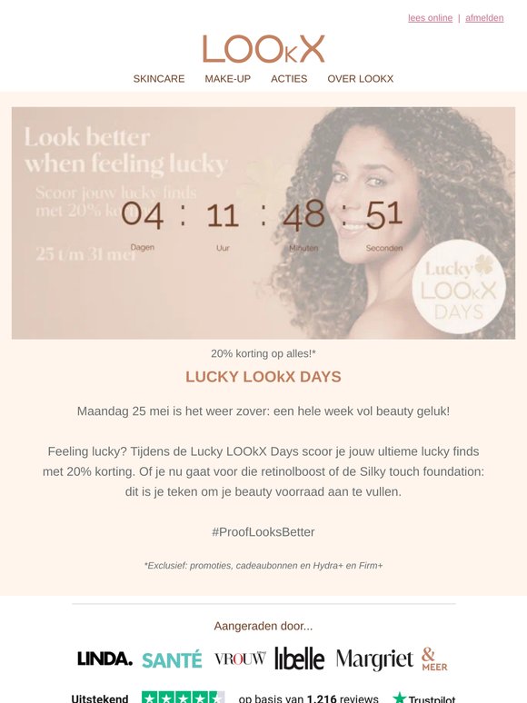 Lucky LOOkX Days: het is weer bijna zover!🍀