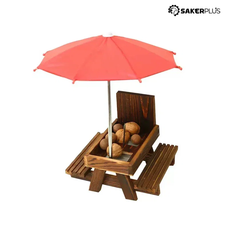 Sakerplus® Outdoor Wooden Squirrel Feeder