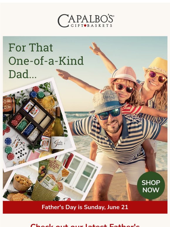 Our Unique Father's Day Gift Baskets Are Here
