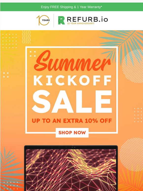 10% OFF to Kick Off Summer 🎉