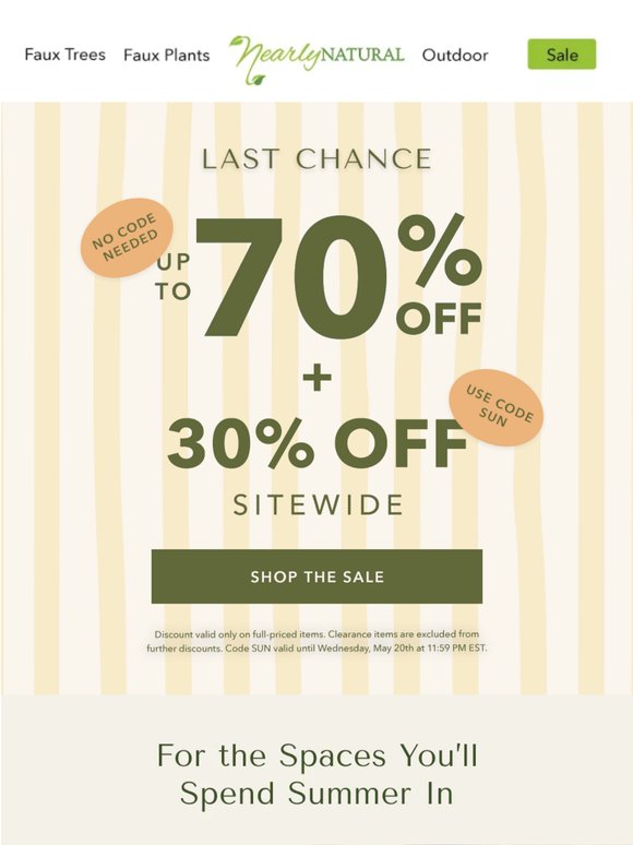 Our Biggest Clearance Event of the Season