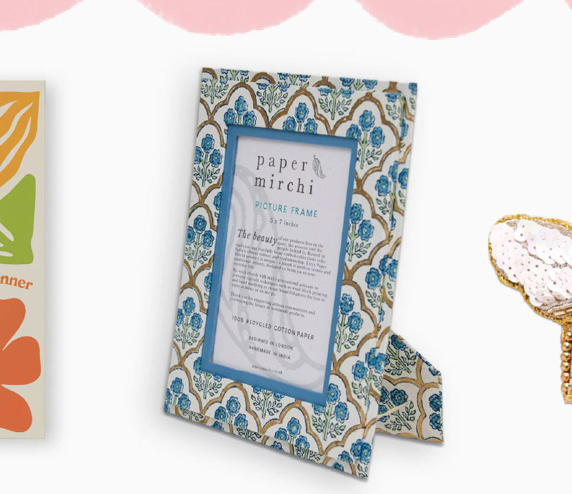 TRELLIS INDIGO 5 X 7 PICTURE FRAME