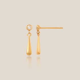 Crystal Drop Stud Earrings