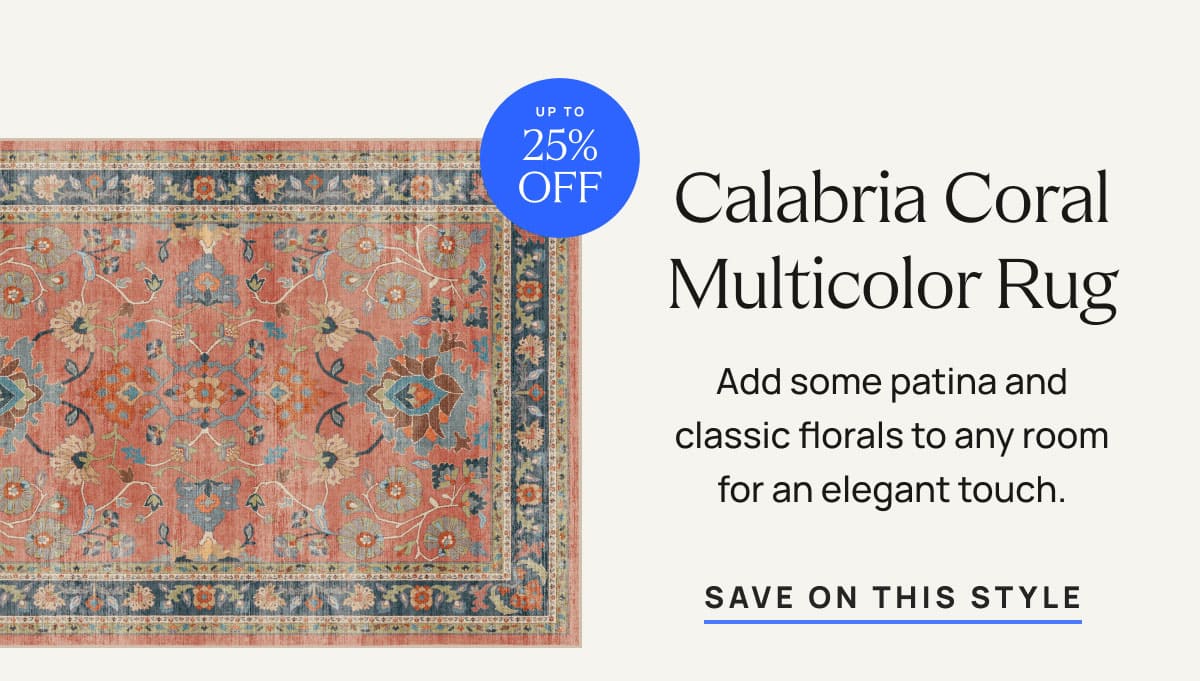 Calabria Coral Multicolor Rug | Save On This Style