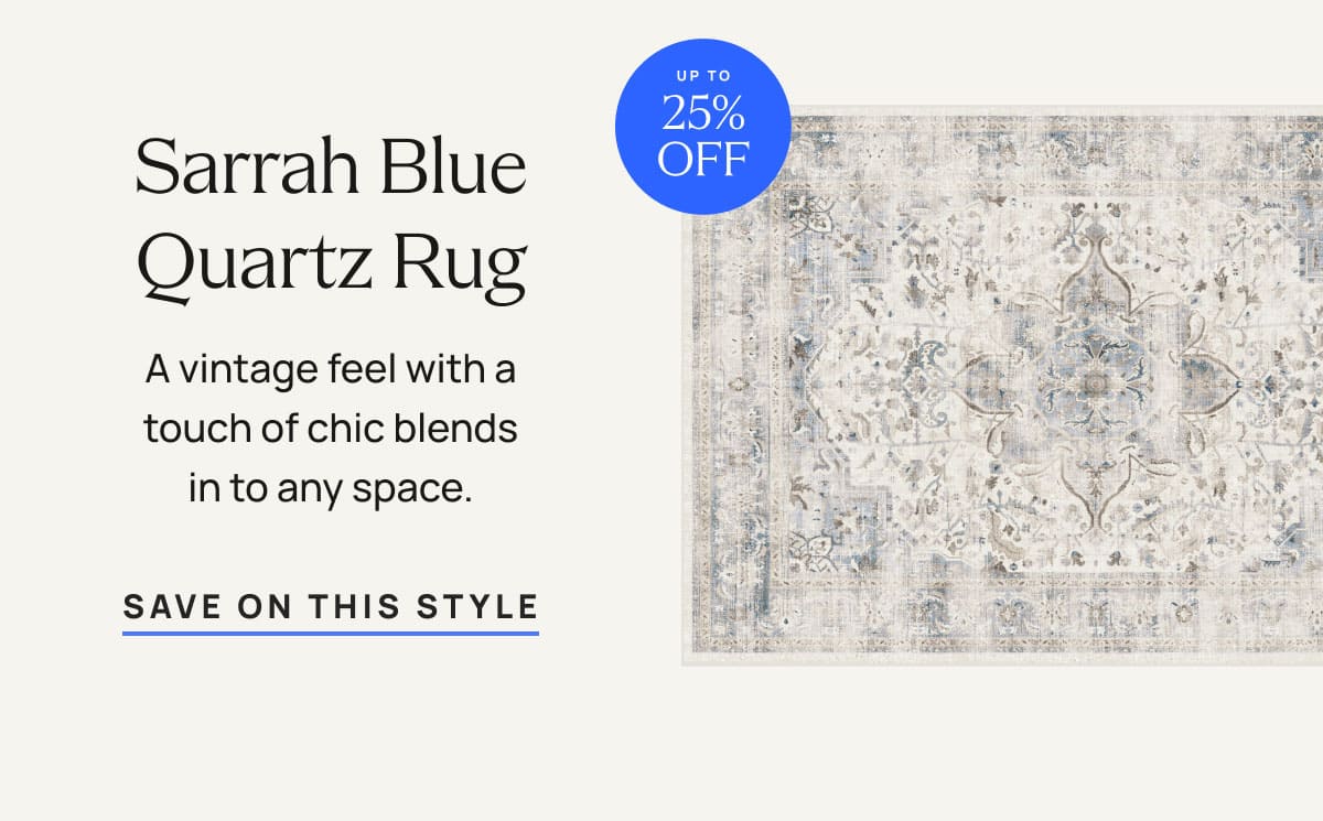 Sarrah Blue Quartz Rug | Save On This Style