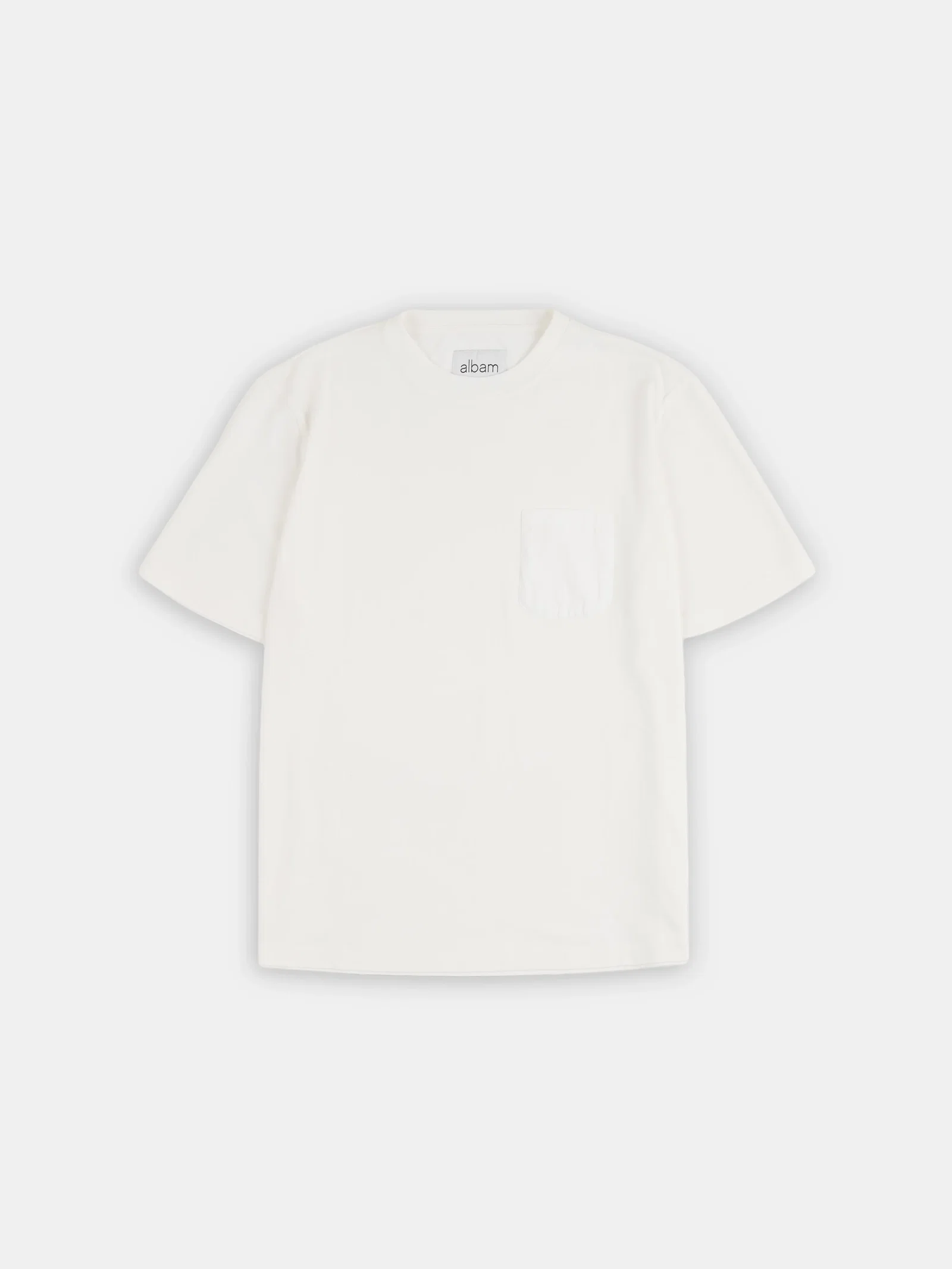 Woven Pocket T-Shirt in White