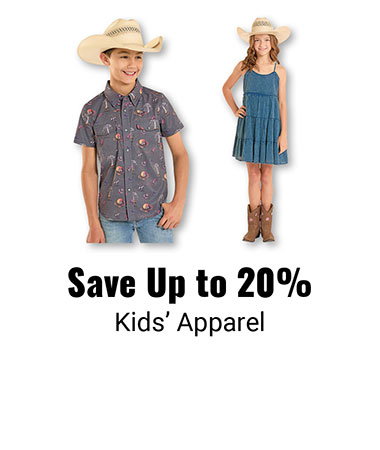 Save Up to 20% Kids' Apparel