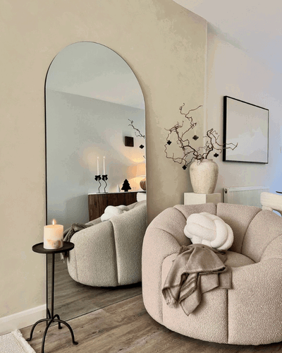 Sia Swivel Chair - Buff