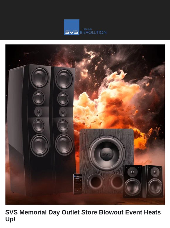 SVS Outlet Sale Scorcher! Up to 30% Off Coveted Speakers and Subwoofers 🔥