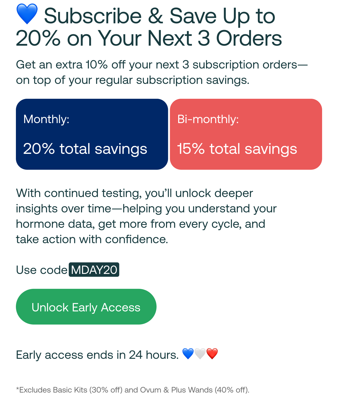 Subscribe & Save Up to 20% on Your Next 3 Orders 