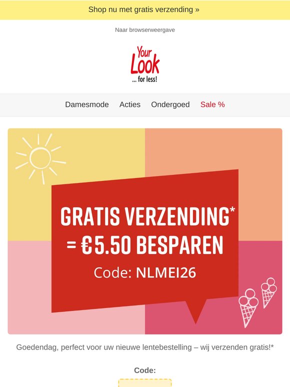 🌷 Lenteactie: Gratis verzending