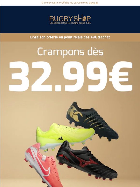 Crampons dès 32€ = rééquipement à petit prix !