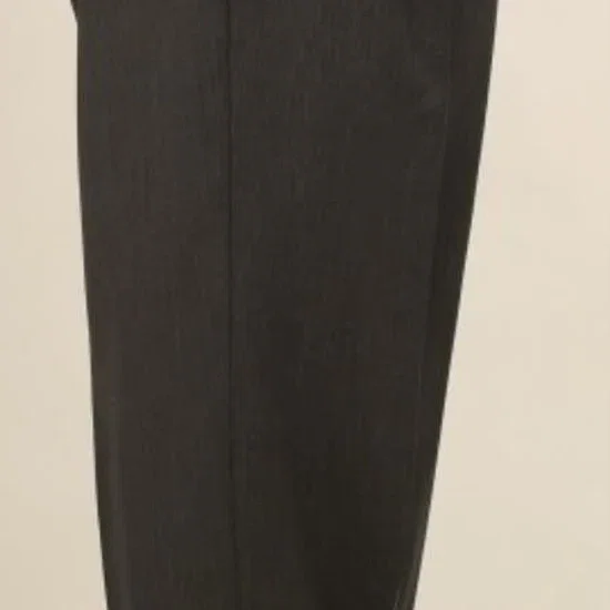 Men'S Wide Leg Single Pleated Pants Solid Charcoal Gray Men'S Wide Leg Trousers - Cheap Priced Dress Slacks For Men On Sale
