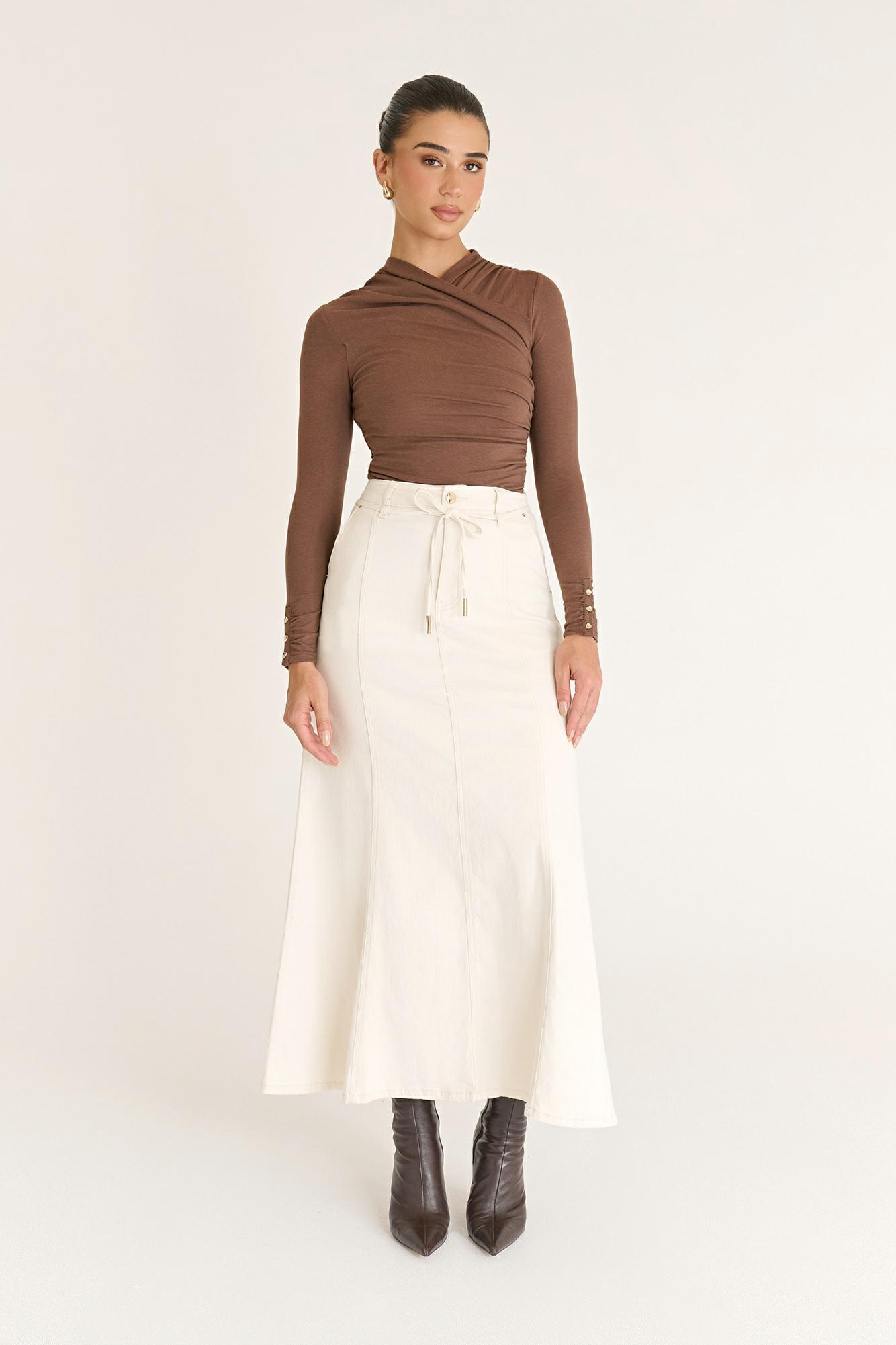 Image of Illusion Top - CHOCOLATE, 6
