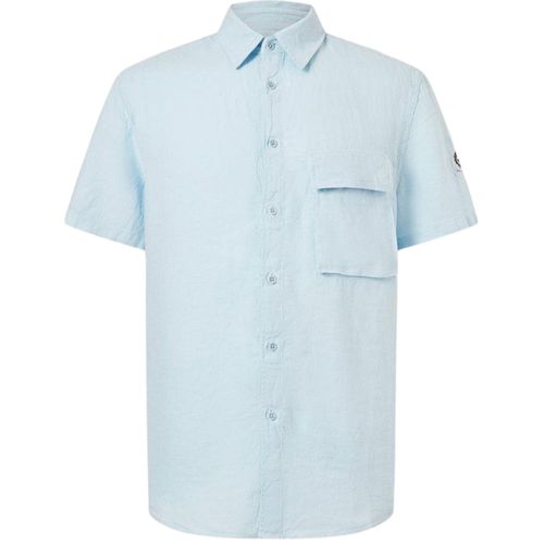 Belstaff Scale Short Sleeve Shirt - Sky Blue